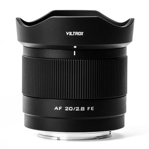 Image of VILTROX 20mm f2.8 FE, 20mm f/2.8 e-Mount Full Frame AF Photography Camera Lenses, Prime Wide Angle Lens for Sony e Mount a7cr a7cii a7c a6700 zv-e100 a6600 a6400 a7iv a7iii