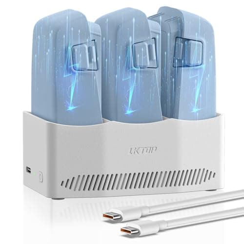 Image of LKTOP 65W Flip Parallel Charging Hub for DJI Flip Drone Battery Charger Accessories, Super Fast USB-C Power Adapter, Storage Fast Full Charging Mode (Charge 3 Batteries Simultaneously: 77 Min)