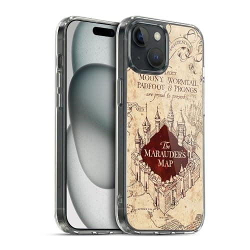 Image of Head Case Designs Officially Licensed Harry Potter The Marauder's Map Prisoner Of Azkaban II Soft Gel Case Compatible With Apple iPhone 15