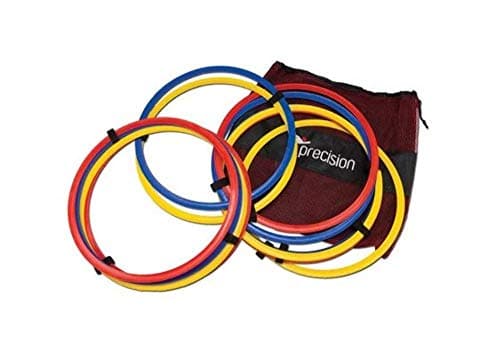 Image of Precision Training Speed Agility Interlocked Hoops, white - red, K-REY-TR706