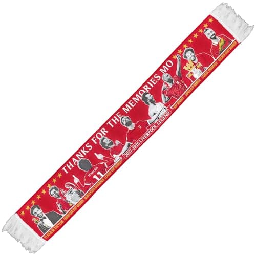 Image of Partisan Liverpool Salah Scarf Thanks for the Memories (Red)