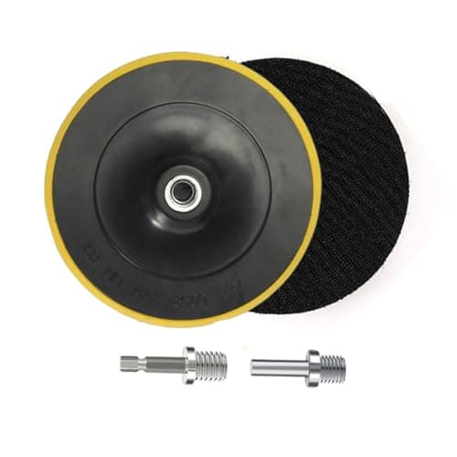Image of HOTCKB 2 Pack 180mm Backing Pad 7 inch Hook & Loop Replacement Pad with M14x2 Thread Adapter for Random Orbit Sander Polisher Buffer