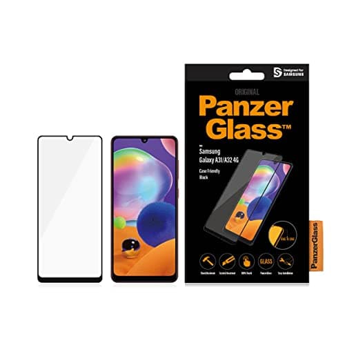 Image of PanzerGlass™ screen protector for Samsung Galaxy A31 | A32 - scratch-resistant, tempered glas for Galaxy A31 | A32 - case friendly screen protector with full screen coverage