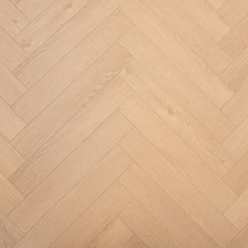 Image of Laminate Flooring Hard Wearing 12mm Thick Herringbone – Modern Wood Effects, Click Fit, Water-Resistant Laminate – Ideal for Living, Bedroom & Hallway Floors - 1.8m² Coverage Per Pack (Soft Maple)
