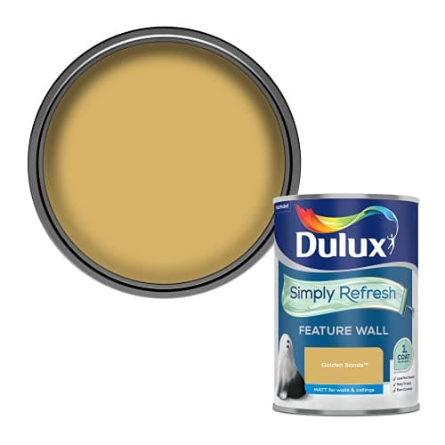 Image of Dulux Simply Refresh Feature Wall Matt Emulsion Paint - Golden Sands - 1.25L, 5569247