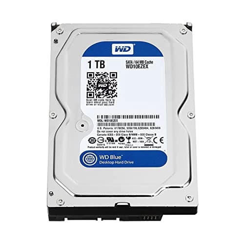 Image of Western Digital Blue WD10EZEX 1TB 7200 RPM 64MB Cache SATA 6.0Gb/s 3.5-Inch Internal Hard Drive