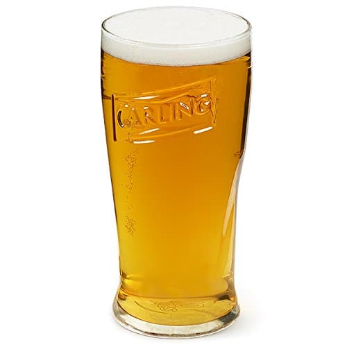 Image of Carling Pint Glass Embossed and Nucleated 20oz / 568ml Embossed and Nucleated (1 Glass)