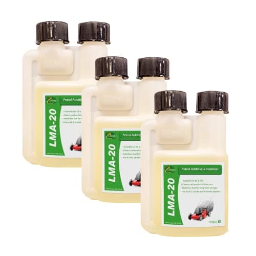 Image of HYDRA LMA-20 100ml x3 Fuel Fit Petrol Injector Cleaner Additive & Stabiliser for all 2-Stroke and 4-Stroke Engines Cost Only 1p per litre treated fuel