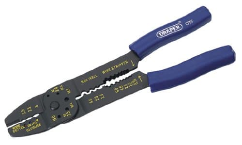 Image of Draper 13656 5 Way Crimping Tool, 32.1cm x 11.8cm x 2.3cm, Black