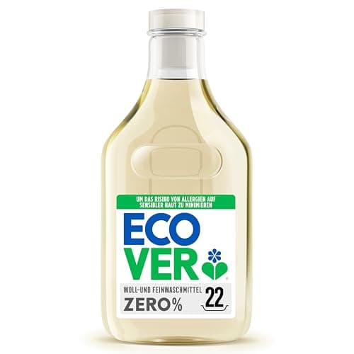 Image of Ecover Non-Bio Zero Wool and Mild Detergent, Liquid Detergent, Mild Detergent for Allergy Sufferers and Sensitive Baby Skin, 22 Loads, 1 Litre