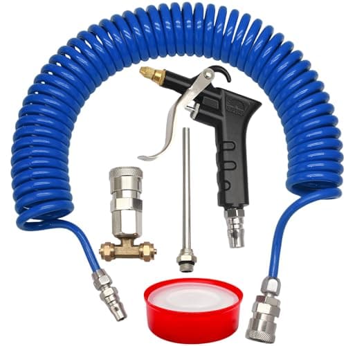 Image of SOVNSG Air Blow Gun, 9 Meters Long Replaceable Nozzle Tips, Air Seat Blow Gun Kit, Heavy Duty Cleaning Vehicle Accessories