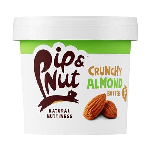 Image of Pip & Nut - Crunchy Almond Butter (1kg) | Natural Nut Butter, No Palm Oil, No Added Sugar, Hi-Oleic Almonds, High in Unsaturated Fats, Gluten Free, Vegan, Dairy Free