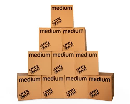 Image of StorePAK Medium Storage Boxes - Archive Cardboard Boxes with Handles, 64 litres - 100% Recyclable - H40.5 x W40.5 x D40.5 cm, Brown, 64 Litres (Medium) (Pack of 10)