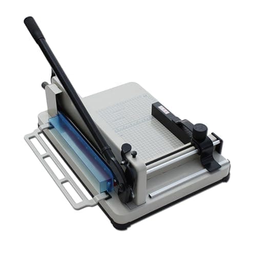 Image of Heavy Duty Paper Cutter, Professional Guillotine for 400 Sheets, 315mm Cutting Width, Solid Steel Construction, Ideal for Paper and Leather Cutting