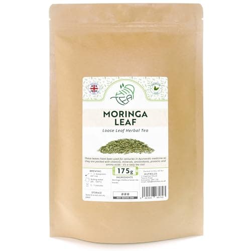 Image of Moringa Loose Leaf Herbal Tea – Dried Leaves of Moringa Oleifera Tree (175g)