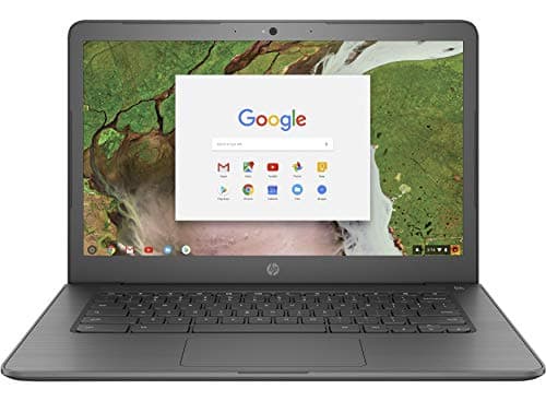 Image of HP Chromebook 14 G5 Laptop, Intel Celeron N3350 Processor, 14 Inch Notebook, 8GB RAM, 32GB eMMC, US QWERTY Keyboard, Chrome OS (Renewed)