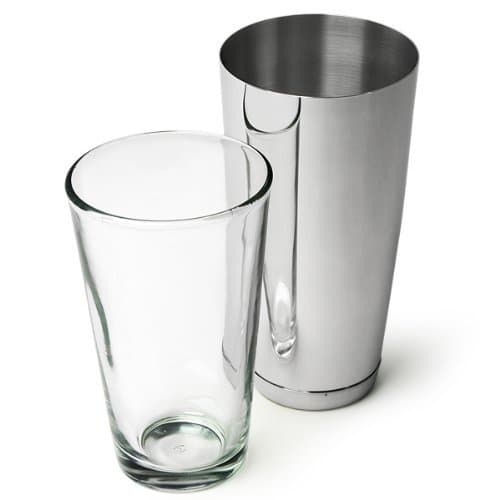 Image of Chabrias Ltd Professional Boston Cocktail Shaker Set – 16oz Mixing Glass & 28oz Weighted Tin – Premium Stainless Steel Bartender Kit – Professional Quality Cocktail Shaker for Home & Bar Use