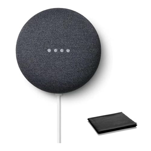Image of Google Nest Mini Bluetooth Speaker, Japan Model, Multi Language with English Compatibility Assistant (2nd Gen) Charcoal
