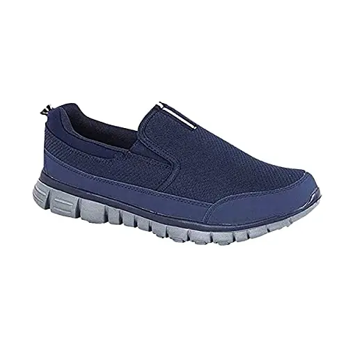 Image of MENS DEK NEPTUNE SUPER LIGHTWEIGHT MEMORY FOAM NAVY BLUE SLIP ON SHOES T875C KD-UK 9 (EU 43)