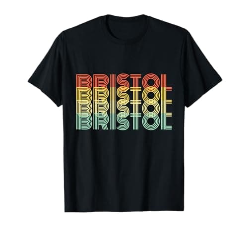 Image of Bristol Retro Home Vintage City Hometown T-Shirt
