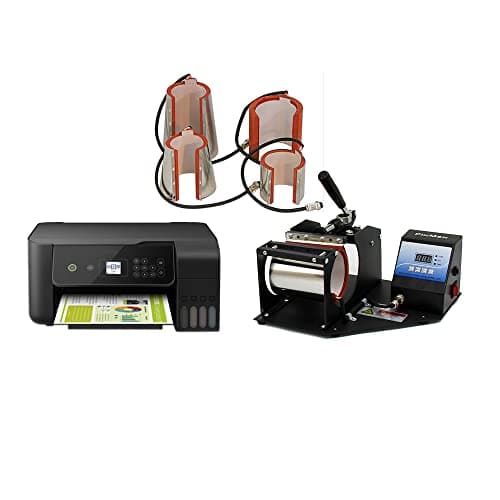 Image of PixMax Sublimation Mug Heat Press Machine Personalised Printing Mugs Bundle, Printer, 5oz 7oz 11oz 12oz 17oz Elements