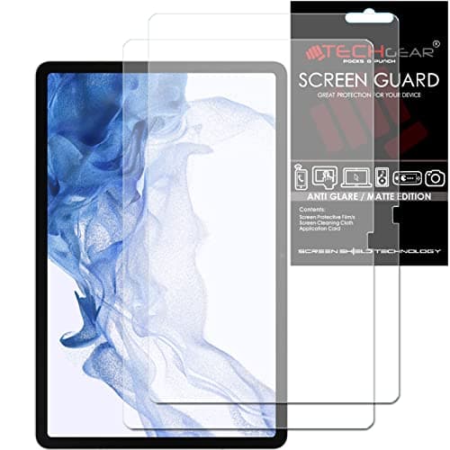 Image of TECHGEAR 2 Pack Galaxy Tab S8 Plus 12.4" Anti Glare Screen Protectors (SM-X800 / SM-X806), MATTE Screen Protector Guard Cover Designed for Samsung Galaxy Tab S8+ 2022