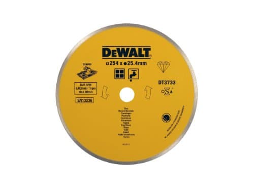 Image of DeWalt DT3733XJ 254 x 25.4mm Ceramic Diamond Tile Blade, DT3733-XJ