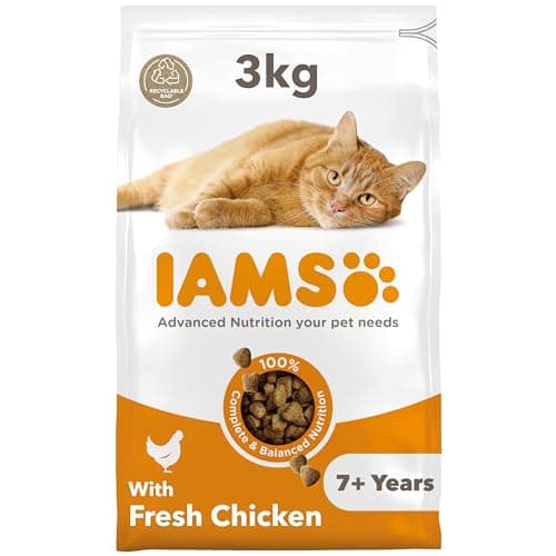 Image of IAMS Senior Dry Cat Food Chicken 3kg