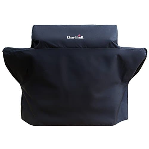 Image of Char-Broil 140 005 - Premium 4 Burner Gas Barbecue Grill Cover, Black/White, 168 x 66 x 122 cm