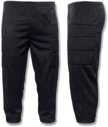 Image of PROSTYLE SPORTS Goalkeeper Trouser, 3/4 Pants, 3/4 Padded Pants, Shorts (Boys Size 12, Black)