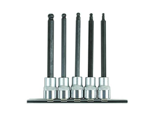 Image of Laser 6765 Long Ball End Hex Socket Bit Set 3/8"D 5pc