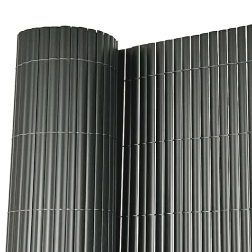 Image of Oypla 1m x 3m Grey PVC Outdoor Garden Fencing Privacy Screen Roll