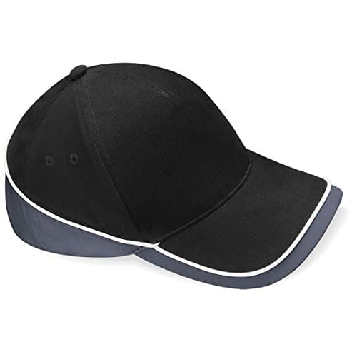 Image of Beechfield Teamwear Competition Cap in Black / graphite grey