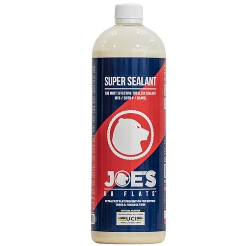 Image of JOE'S NO FLATS Super Sealant - Gravel and MTB Bike Tires - Ultra-Fast Sealing for Tubeless and Inner Tubes | for Holes up to 0.25 Inches | Ready to Use Effective Puncture Seal,1000ml