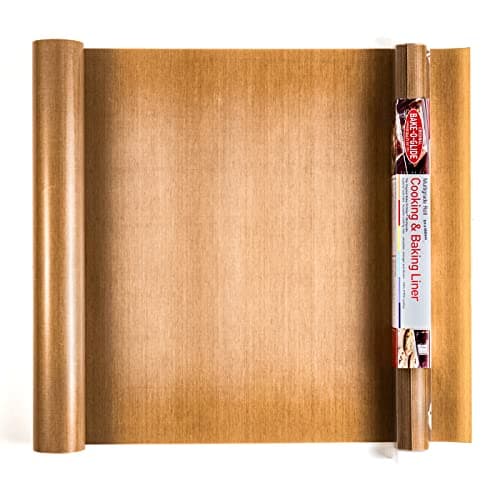 Image of Bake-O-Glide STD0450 Non Stick Reusable Cooking/Baking Liner Roll, Brown, 1 m x 450 mm