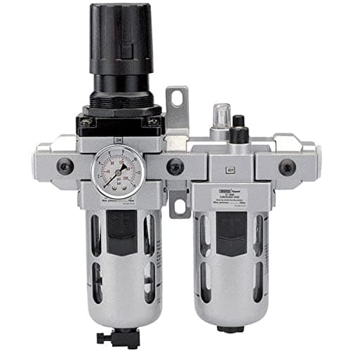 Image of Draper 24333 Expert Combined Filter/Regulator/Lubricator Unit, 1/2" BSP, 30.3cm x 23.6cm x 10cm