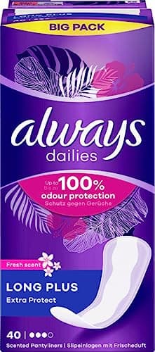 Image of always Pantiliners Extra Protect Long Plus Fresh BigPack 40