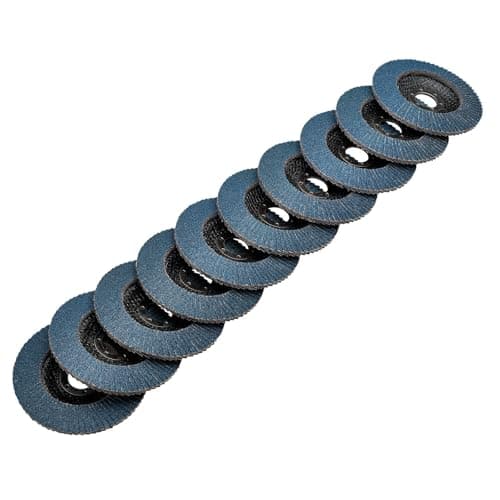 Image of Draper 85724 Zirconium Oxide Flap Discs, 115 x 22.23mm, 60 Grit (Pack of 10)