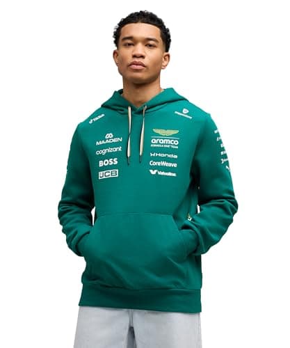 Image of PUMA Aston Martin F1 2026 Men's Team Hoodie - Green - L