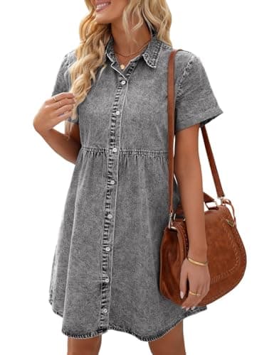 Image of Vetinee Grey Dress Spring Dresses Womens Dresses Summer Foxy Gray Size Large Fits UK Size 16 - UK Size 18