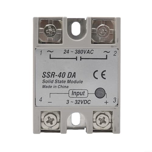 Image of Solid State Relay Module 40A 24 to 380V AC Load Voltage 3 to 32V DC Control Voltage for SSR-25DA SSR-40DA (SSR-25DA)