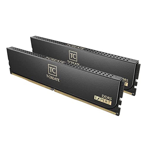 Image of TEAMGROUP T-Create Expert CL30 Overclocking 10L DDR5 32GB Kit (2 x 16GB) 6000MHz (PC5-48000) Intel XMP 3.0 & AMD EXPO Compatible Desktop Memory Module Ram Black - CTCED532G6000HC30DC01