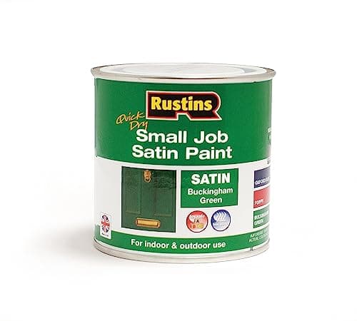 Image of RUSTINS Small Job Satin Paint Buckingham Green 250ml