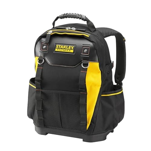 Image of STANLEY FATMAX Heavy-Duty Tool Bag Backpack, One Size, Black, 1-95-611