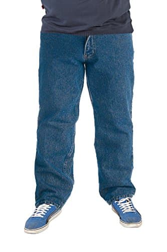 Image of Rockford Mens Comfort Fit Denim Jeans, Blue Stonewash (30"-40")
