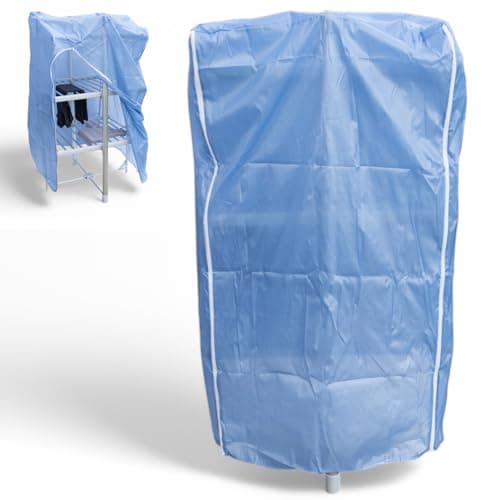 Image of Heated Airer Cover for 3 Tier Airers: 73 x 75 x 137cm Clothes Airer Cover for 3-tier and 4-tier Heated Drying Rack and Clothes Horse, Helps Speed Up Drying, Fits Drysoon, Black and Decker and More