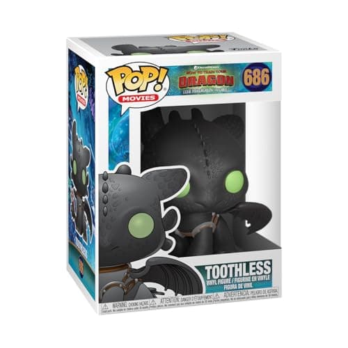 Image of Funko POP! Movies: How To Train Your Dragon 3 - The Hidden World - Toothless - Collectable Vinyl Figure - Gift Idea - Official Merchandise - Toys For Kids & Adults - Model Figure for Collectors