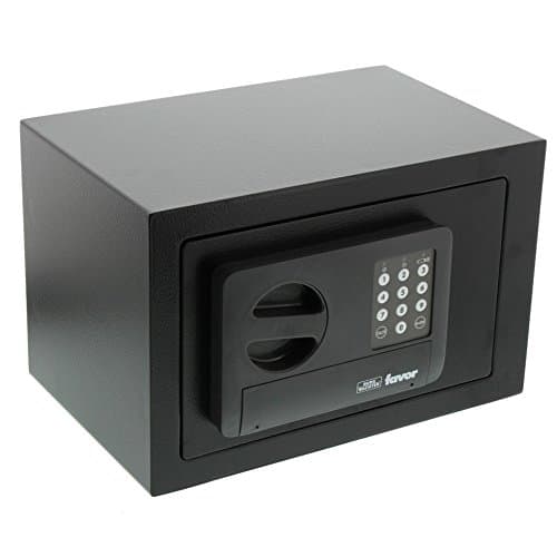 Image of Burg Wächter furniture safe with electronic lock, Favor, 8.6 l, 4.6 kg, S3 E, black, FAVOR S3 E, HxWxD 200 x 310 x 200 mm