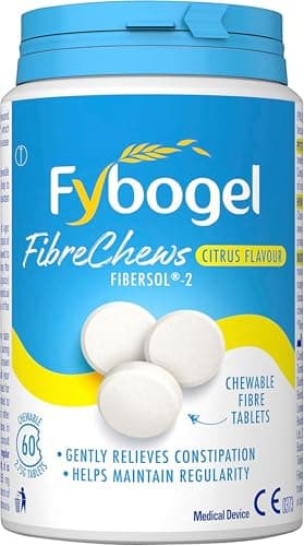 Image of Fybogel Fibrechews Citrus - Fibre Chews, Citrus, 60 Tablets, Effective Constipation Relief, Maintains Regularity