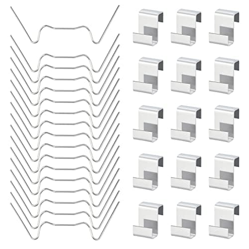 Image of KINGLAKE 100Pcs Greenhouse Glass Clips Stainless Steel (50 Pcs Greenhouse Glass W Wire Clips and 50 Glazing Overlap Z Clips) for Fixing Aluminium Greenhouses Panels, Polycarbonate Glass Panes